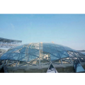 Estructura de vidrio laminado de acero LF Construcción de la cúpula geodésica para marco espacial